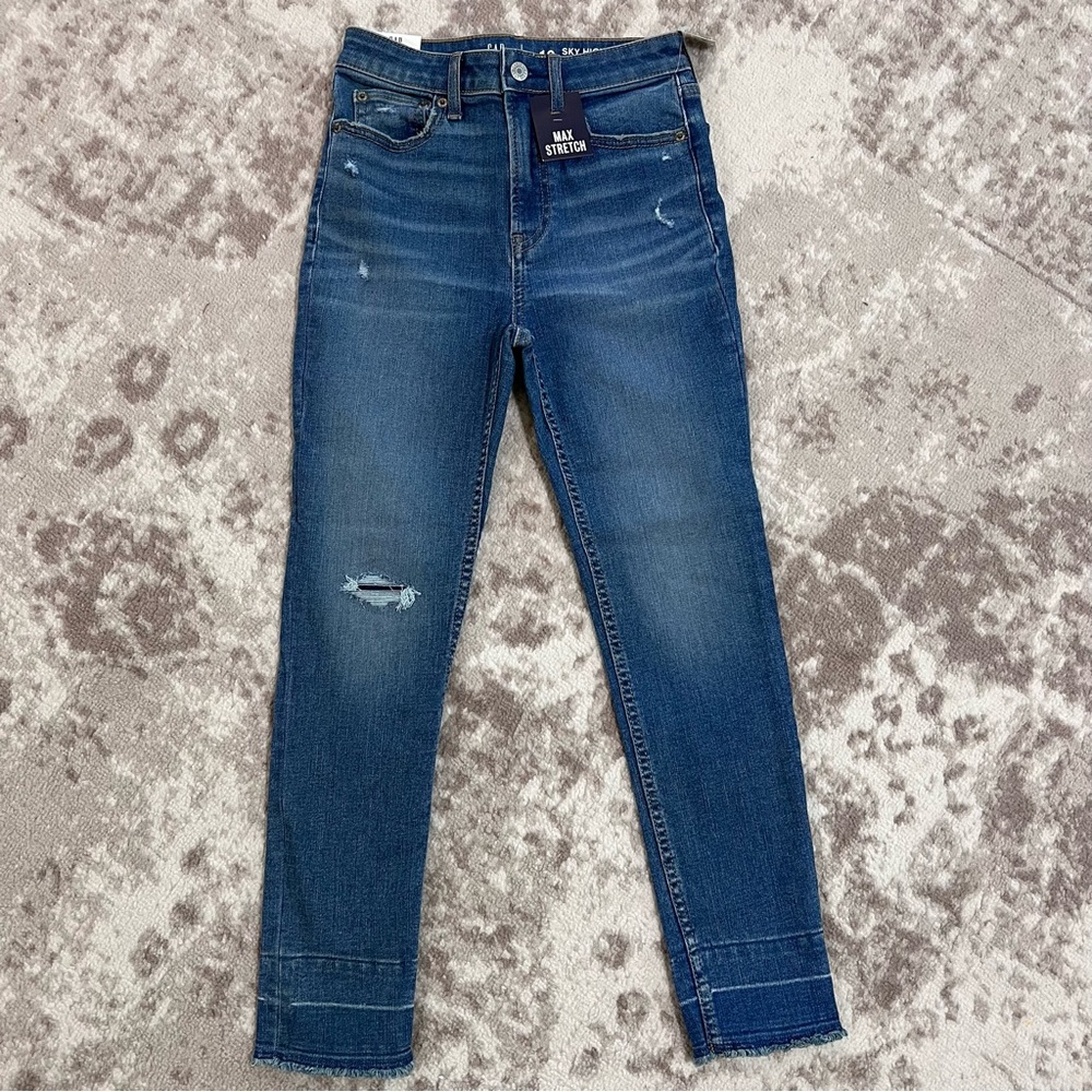 Gap Teen Sky High Skinny Ankle size 12 girls Max stretch NWT